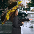 Sloth Cute Sunflower Zipper Umbrella Nearkii