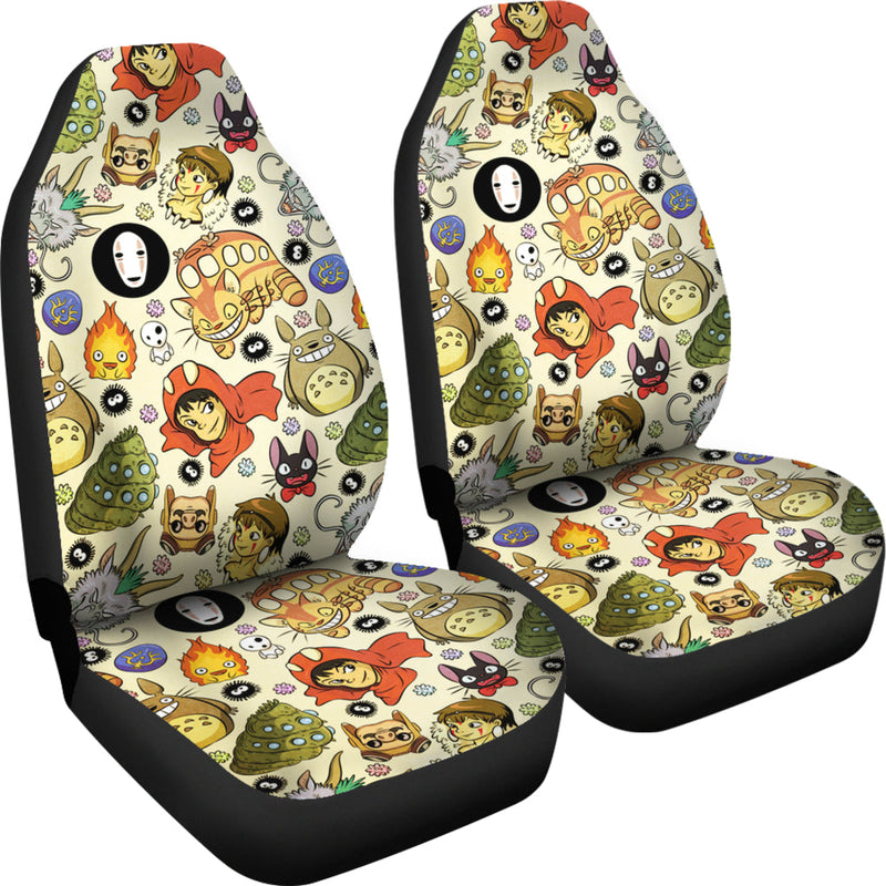 Ghibli Characters Premium Custom Car Seat Covers Decor Protectors Nearkii