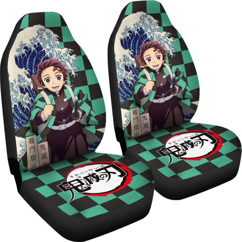 Tanjiro Demon Slayer Custom Anime Car Sear Covers Nearkii
