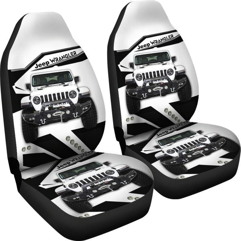 Jeep White Premium Custom Car Seat Covers Decor Protectors Nearkii