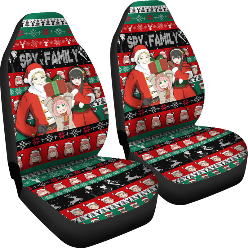 Spy X Family Christmas Premium Custom Car Seat Covers Decor Protectors Nearkii