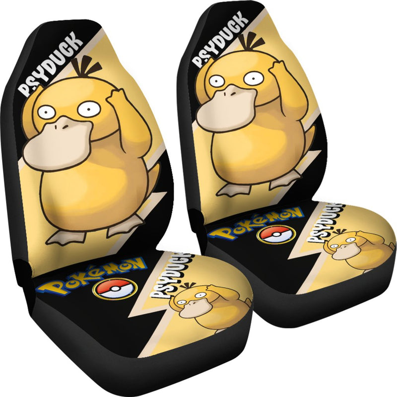 Psyduck Car Seat Covers Custom Anime Pokemon Car Accessories Nearkii