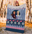 Frozen Elsa And Anna Ugly Christmas Custom Blanket Home Decor Nearkii
