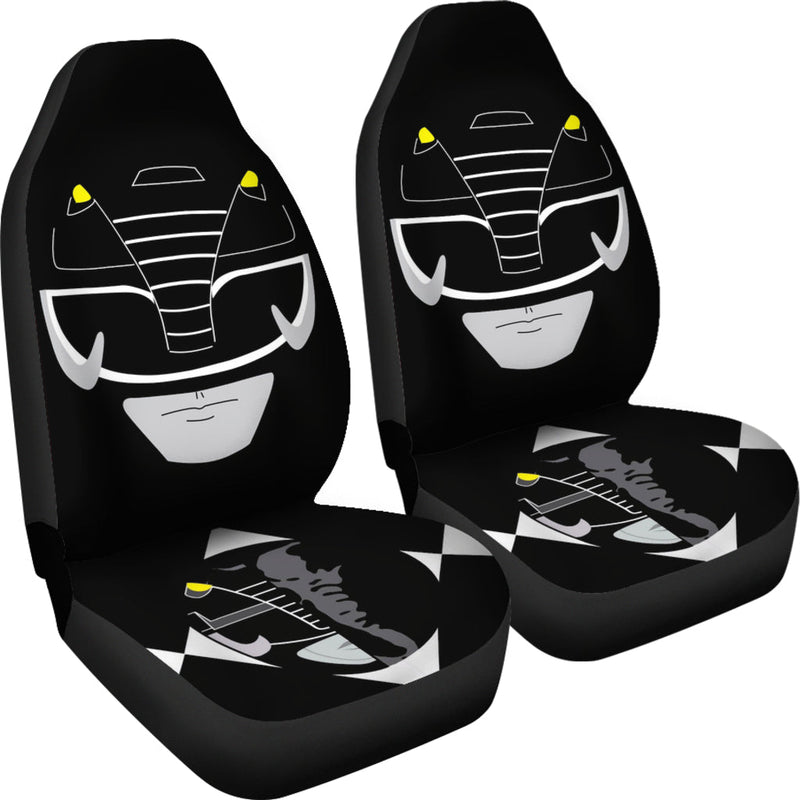 Mighty Morphin Power Rangers Black Premium Custom Car Seat Covers Decor Protectors Nearkii