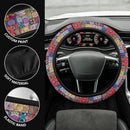 Color Flowers Premium Car Steering Wheel Cover Nearkii