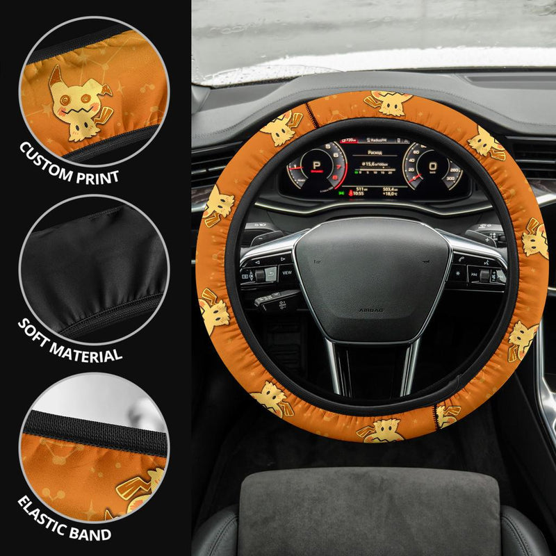 Mimikyu Pokemon Car Steering Wheel Cover Nearkii