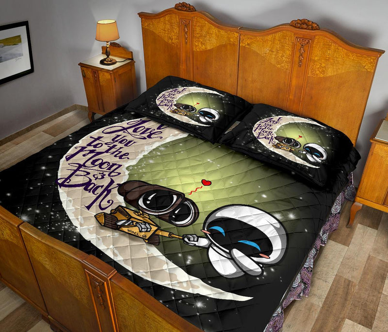 Wall E Couple To The Moon Quilt Bed Sets Nearkii