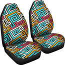 Best Colored Square Spiral Pattern Premium Custom Car Seat Covers Decor Protector Nearkii