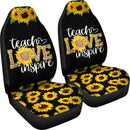 Best Teach Love Inspire Cute Sunflower Seat Covers Car Decor Car Protector Nearkii