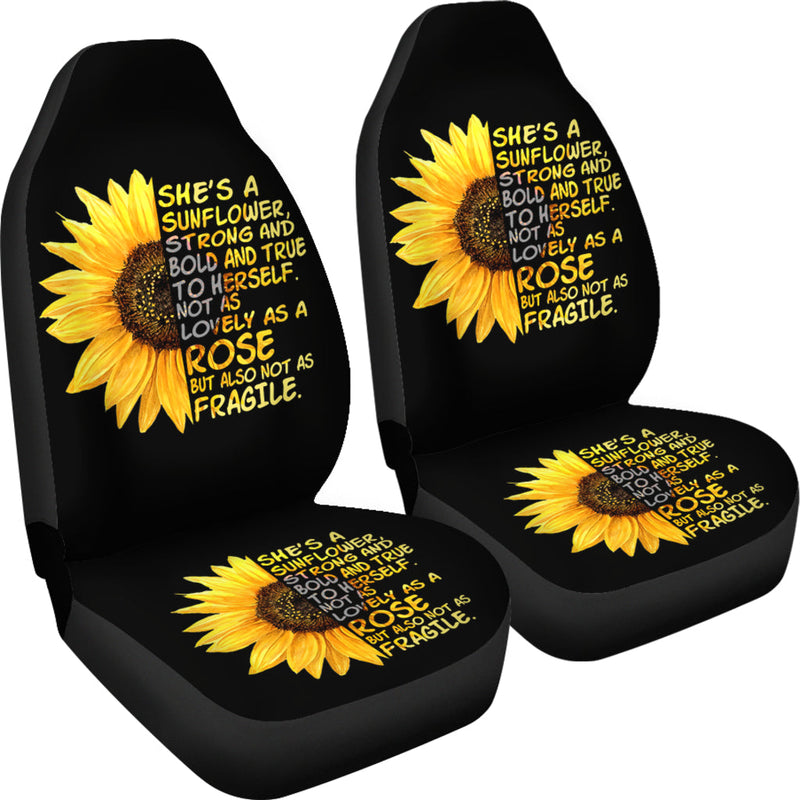 Best Sunflowers She'S A Sunflower Premium Custom Car Seat Covers Decor Protector Nearkii