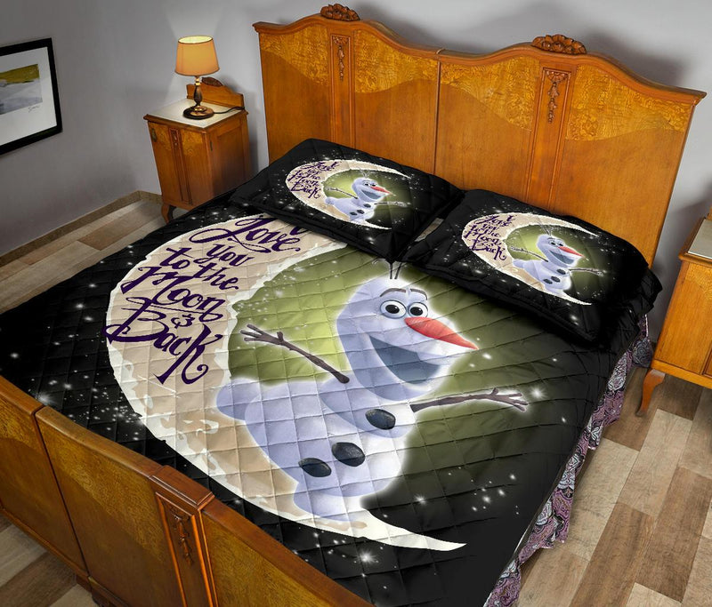 Olaf To The Moon New Quilt Bed Sets Nearkii