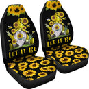 Best Let It Be Gnome Sunflower Seat Covers Car Decor Car Protector Nearkii