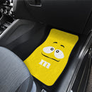 M&M Yellow Chocolate Front And Back Car Floor Mats Nearkii