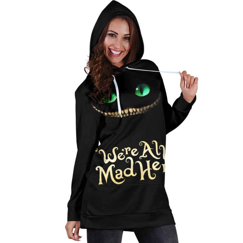 Cheshire Cat Alice In Wonderland Hoodie Dress