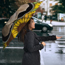 Elephant Sunflower Zipper Umbrella Nearkii