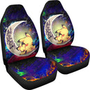 Pikachu Pokemon Sleep Love You To The Moon Galaxy Car Seat Covers