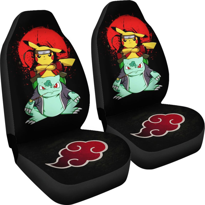 Pokemon Akatsuki Naruto Car Premium Custom Car Seat Covers Decor Protectors Nearkii