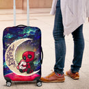 Chibi Deadpool Unicorn Toy Love You To The Moon Galaxy Luggage Cover Suitcase Protector Nearkii