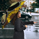 Turtle Sunflower Zipper Umbrella Nearkii