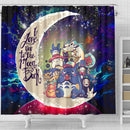 Ghibli Character Love You To The Moon Galaxy Shower Curtain Nearkii