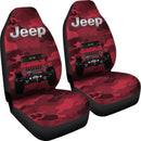 Red Jeep Camouflage Premium Custom Car Seat Covers Decor Protectors Nearkii