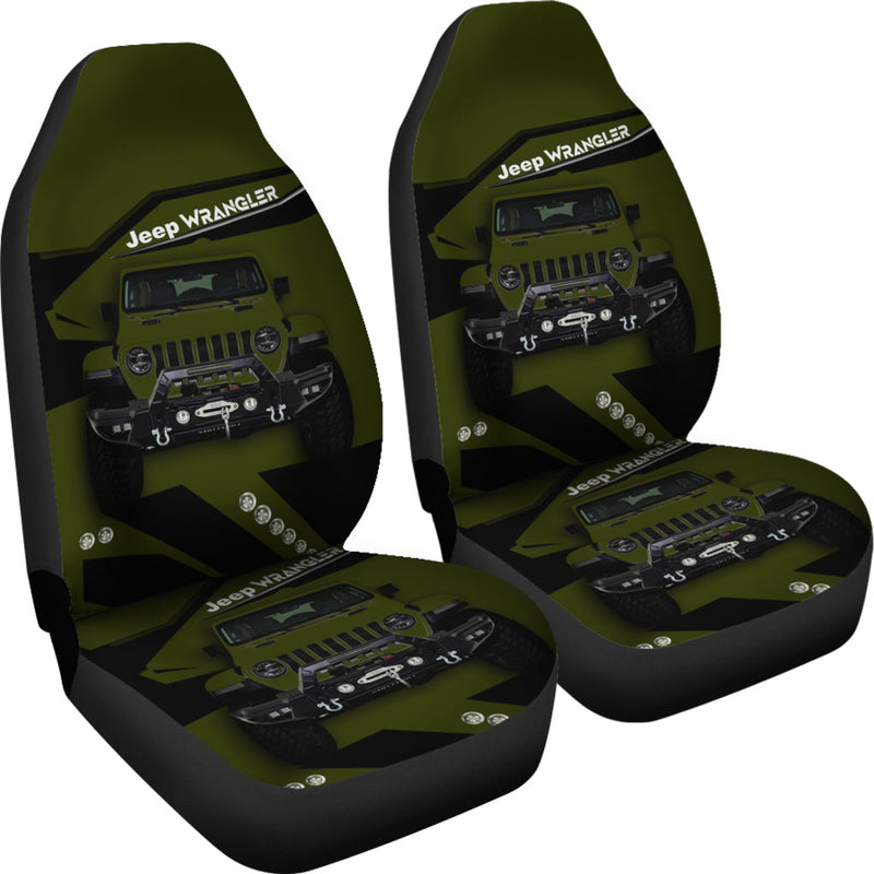 Jeep Green Premium Custom Car Seat Covers Decor Protectors Nearkii