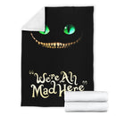 Cheshire Cat Alice In Wonderland Premium Blanket Nearkii