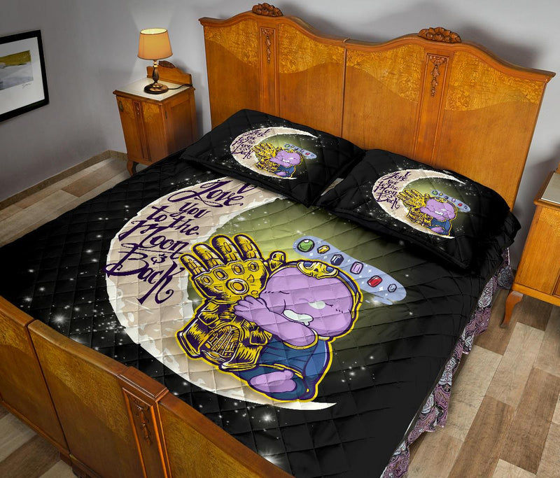 Cute Thanos To The Moon Quilt Bed Sets Nearkii