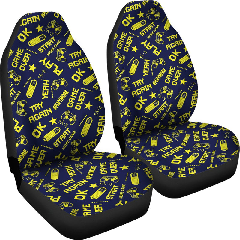 Best Abstract Pattern In Pixel Game Style Premium Custom Car Seat Covers Decor Protector Nearkii