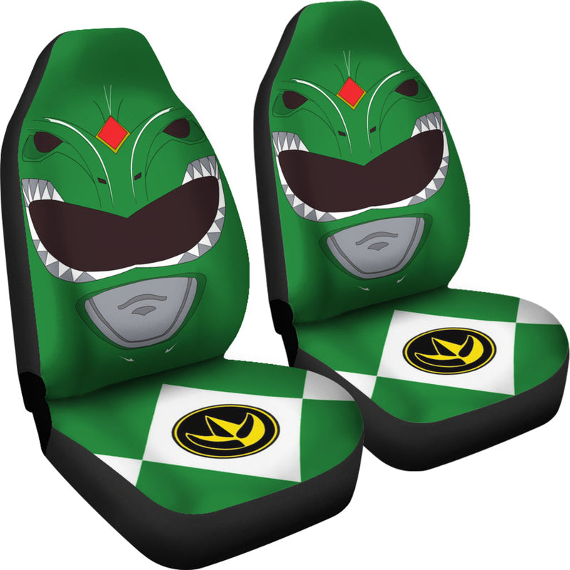 Green Mighty Morphin Power Rangers Premium Custom Car Seat Covers Decor Protectors Nearkii