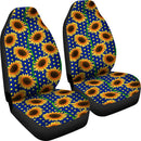 Best New Sunflower Pattern Premium Custom Car Seat Covers Decor Protector Nearkii