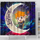 Hinata Haikyuu Love You To The Moon Galaxy Shower Curtain Nearkii