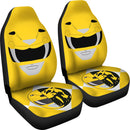 Mighty Morphin Power Rangers Yellow Premium Custom Car Seat Covers Decor Protectors Nearkii