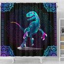 Dinosaur Mandala Shower Curtain Nearkii