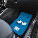 M&M Chocolate Green Front And Back Car Mats Nearkii