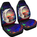 Spiderman And Deadpool Couple Love You To The Moon Galaxy Car Seat Covers