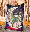 Spy x Family Love You To The Moon Galaxy Premium Blanket Nearkii
