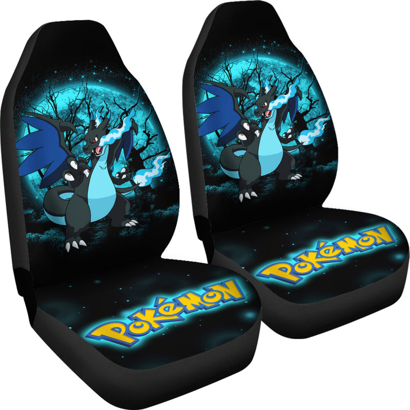 Charizard Mega X Moonlight Premium Custom Car Seat Covers Decor Protectors Nearkii