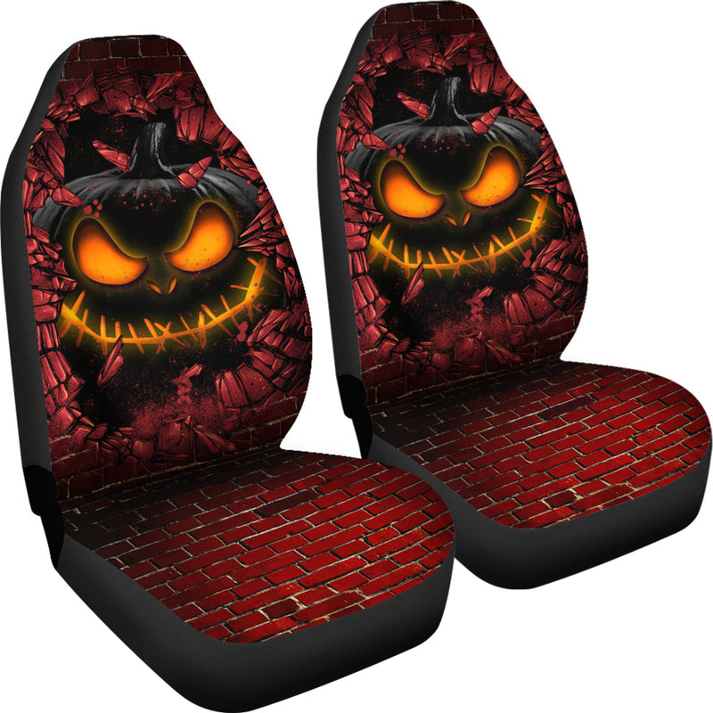 Pumpkin Halloween Break Wall Car Seat Covers Nearkii