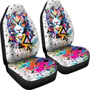 Best Tiger Watercolor Painting Premium Custom Car Seat Covers Decor Protector Nearkii