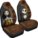 Jack And Sally Nightmare Before Christmas Get In Sit Down Shut Up Hold on Premium Custom Car Seat Covers Decor Protectors Nearkii