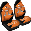M&M's Candy Ice Cream Cones Chocolate Orange Car Seat Covers Custom Car Accessories