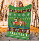Sloth Christmas Blanket Amazing Gift Idea Nearkii