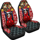Bernese Mountain Dog Christmas Noel Gift Premium Custom Car Seat Covers Decor Protector Nearkii