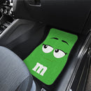M&M Chocolate Green Front And Back Car Mats Nearkii