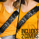 Halloween American Flag Black Jeep Girl Car Seat Belt Cover Custom Car Accessories Nearkii