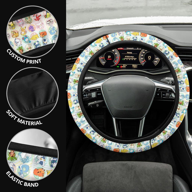 Cute Pokemon Car Steering Wheel Cover Nearkii