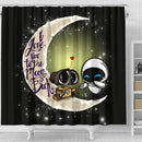 Wall-E & Eve Shower Curtain Nearkii