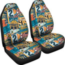 Best Vintage American College Sports Premium Custom Car Seat Covers Decor Protector Nearkii