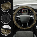 Luxury Gold Black Premium Car Steering Wheel Cover Nearkii